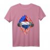 Super Dutch Heritage Niederlande Roots USA-Flagge T-Shirt – Stolz auf niederländische Wurzeln, ideales Geschenk für Niederlande-Liebhaber und Einwanderer