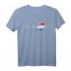 Unisex Herzschlag T-Shirt für Holland Fans – Lustiges Geschenk zu Weihnachten & Geburtstag für Damen, Herren & Kinder