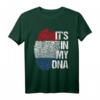 Holland Oranje Team Heimat Herz Wurzeln Fingerabdruck DNA T-Shirt – Perfektes Fanartikel Geschenk für Niederlande Fans zu Geburtstag & Weihnachten