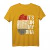 Holland Oranje Team Heimat Herz Wurzeln Fingerabdruck DNA T-Shirt – Perfektes Fanartikel Geschenk für Niederlande Fans zu Geburtstag & Weihnachten