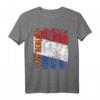 Holland Flagge T-Shirt - Damen, Herren & Kinder, Orange Flagge, Klassisch geschnitten, Doppelt genähter Saum