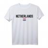 NIEDERLANDE Flagge T-Shirt für Damen, Herren & Kinder – Klassisch geschnitten, doppelt genähter Saum