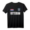 Rotterdam Niederländische Flagge T-Shirt - Klassisch geschnitten, doppelgenähter Saum, perfekt für Reisen & Niederlande-Fans