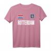 Rotterdam Niederländische Flagge T-Shirt - Klassisch geschnitten, doppelgenähter Saum, perfekt für Reisen & Niederlande-Fans