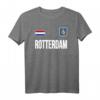 Rotterdam Niederländische Flagge T-Shirt - Klassisch geschnitten, doppelgenähter Saum, perfekt für Reisen & Niederlande-Fans