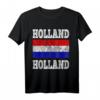Holland Design T-Shirt mit niederländischer Flagge – Perfekt für Reisen, Amsterdam-Besuche und als Geschenk für Holland-Liebhaber