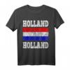 Holland Design T-Shirt mit niederländischer Flagge – Perfekt für Reisen, Amsterdam-Besuche und als Geschenk für Holland-Liebhaber