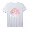 Nigeria Afrika Regenbogenherz T-Shirt für Frauen – Retro 80er Jahre Design, süße Herzen & Cottagecore Stil