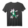 Husky Dabbing Nigeria Fußball Jersey 2019 - Lustiges Fußball T-Shirt für Fans, Spieler & Trainer, Perfektes Geschenk für Meisterschaftsturnier & Feiertage