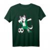 Husky Dabbing Nigeria Fußball Jersey 2019 - Lustiges Fußball T-Shirt für Fans, Spieler & Trainer, Perfektes Geschenk für Meisterschaftsturnier & Feiertage