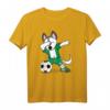 Husky Dabbing Nigeria Fußball Jersey 2019 - Lustiges Fußball T-Shirt für Fans, Spieler & Trainer, Perfektes Geschenk für Meisterschaftsturnier & Feiertage