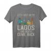 40 Geburtstag Nigeria Lagos Skyline Karte Reisen T-Shirt – Für Nigeria-Liebhaber & Weltenbummler