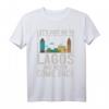 40 Geburtstag Nigeria Lagos Skyline Karte Reisen T-Shirt – Für Nigeria-Liebhaber & Weltenbummler