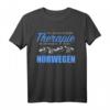 NORWEGEN THERAPIE T-Shirt - Lustiges Skandinavien Fun Shirt für Norwegen-Fans, Reise- und Naturliebhaber, perfektes Geschenk für Urlaub, Geburtstag & Weihnachten