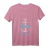 Damen Nordmädel Leuchtturm Meer Welle T-Shirt mit V-Ausschnitt – Lustige Geschenkidee für Frauen, Mädchen & Kinder, Liebe zum Norden, Meer & Küste