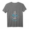 Damen Nordmädel Leuchtturm Meer Welle T-Shirt mit V-Ausschnitt – Lustige Geschenkidee für Frauen, Mädchen & Kinder, Liebe zum Norden, Meer & Küste