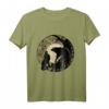 Wikinger Odins Wölfe GERI und Freki Nord Grafik Motiv T-Shirt – Unisex Mythologie Geschenk für Männer, Frauen & Kinder
