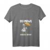 Damen Möwe Scheiß drauf T-Shirt - Nordsee Ostsee, Lustiges Meer-Motiv für Meerliebhaber & Genervte, Perfekt für Geburtstag & Party