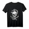 Anker mit Totenkopf - Norddeutschland Langarmshirt als Geschenk für Norddeutsche, Plattdeutsch Fans und Heimatliebhaber