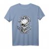 Anker mit Totenkopf - Norddeutschland Langarmshirt als Geschenk für Norddeutsche, Plattdeutsch Fans und Heimatliebhaber