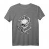 Anker mit Totenkopf - Norddeutschland Langarmshirt als Geschenk für Norddeutsche, Plattdeutsch Fans und Heimatliebhaber