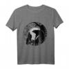 Wikinger Odins Wölfe GERI und Freki Nord Motiv T-Shirt - Unisex Grafik Shirt für Mythologie Fans, Geburtstags- & Weihnachtsgeschenk