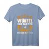 Reicht mir der Würfel, der König will spielen! - Humorvolles Gesellschaftsspiel T-Shirt für Männer zum Geburtstag & Vatertag