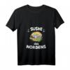Damen Sushi des Nordens Matjes Fischbrötchen T-Shirt mit V-Ausschnitt – Lustiges Geschenk für Fischliebhaber & Norddeutsche