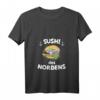 Damen Sushi des Nordens Matjes Fischbrötchen T-Shirt mit V-Ausschnitt – Lustiges Geschenk für Fischliebhaber & Norddeutsche