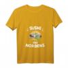 Damen Sushi des Nordens Matjes Fischbrötchen T-Shirt mit V-Ausschnitt – Lustiges Geschenk für Fischliebhaber & Norddeutsche
