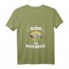 Damen Sushi des Nordens Matjes Fischbrötchen T-Shirt mit V-Ausschnitt – Lustiges Geschenk für Fischliebhaber & Norddeutsche