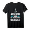 Ostsee Meer Urlaub T-Shirt mit Anker und Möwe – Perfekt für Nordsee-Urlaub, Segler & Kapitäne, Hamburg & Schleswig-Holstein Fans