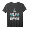 Ostsee Meer Urlaub T-Shirt mit Anker und Möwe – Perfekt für Nordsee-Urlaub, Segler & Kapitäne, Hamburg & Schleswig-Holstein Fans