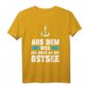 Ostsee Meer Urlaub T-Shirt mit Anker und Möwe – Perfekt für Nordsee-Urlaub, Segler & Kapitäne, Hamburg & Schleswig-Holstein Fans