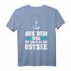 Ostsee Meer Urlaub T-Shirt mit Anker und Möwe – Perfekt für Nordsee-Urlaub, Segler & Kapitäne, Hamburg & Schleswig-Holstein Fans