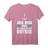 Ostsee Meer Urlaub T-Shirt mit Anker und Möwe – Perfekt für Nordsee-Urlaub, Segler & Kapitäne, Hamburg & Schleswig-Holstein Fans