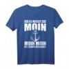 Lustiges Nordsee Ostsee Moin Moin T-Shirt – Perfektes Geschenk für Norddeutsche & Freunde des Nordens mit Leuchtturm-Design