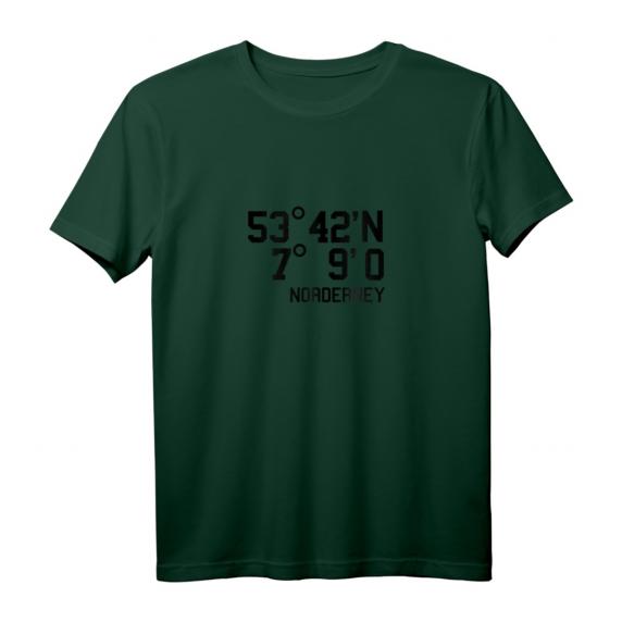 Norderney Koordinaten Shirt – Insel Urlaub Geschenk für Strandliebhaber & Nordsee-Fans, Perfekt zum Geburtstag & Weihnachten