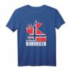 Ich muss nach Norwegen - Flagge & Fjorde T-Shirt für Norwegen Fans & Urlauber