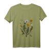 Damen Pusteblume Botanical T-Shirt mit V-Ausschnitt – Vintage Design für Botanikerinnen, Gärtnerinnen & Umweltbewusste