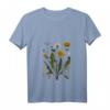 Damen Pusteblume Botanical T-Shirt mit V-Ausschnitt – Vintage Design für Botanikerinnen, Gärtnerinnen & Umweltbewusste