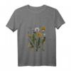 Damen Pusteblume Botanical T-Shirt mit V-Ausschnitt – Vintage Design für Botanikerinnen, Gärtnerinnen & Umweltbewusste