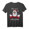 Weihnachtsmann Rock Weihnachten Feliz Navidad T-Shirt - Cooles Design für Rock- und Metal-Fans, perfekt für die Winterferien und Weihnachtsgeschenke