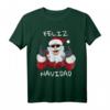 Weihnachtsmann Rock Weihnachten Feliz Navidad T-Shirt - Cooles Design für Rock- und Metal-Fans, perfekt für die Winterferien und Weihnachtsgeschenke