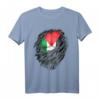 Proud Palästinensische Wurzeln Heritage T-Shirt mit gerissener Palästina-Flagge - Stolz auf Ihre Herkunft und Kultur