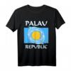 Republik Palau Palauische Flagge mit Delfinen T-Shirt – Perfekt für Surfer, Taucher & Strandurlauber