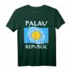 Republik Palau Palauische Flagge mit Delfinen T-Shirt – Perfekt für Surfer, Taucher & Strandurlauber