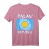 Republik Palau Palauische Flagge mit Delfinen T-Shirt – Perfekt für Surfer, Taucher & Strandurlauber