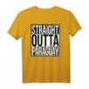 Straight Outta Paraguay T-Shirt – Lustiges Wortkunst-Design für Paraguay-Fans, Auswanderer und Heimatverbundene