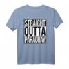 Straight Outta Paraguay T-Shirt – Lustiges Wortkunst-Design für Paraguay-Fans, Auswanderer und Heimatverbundene